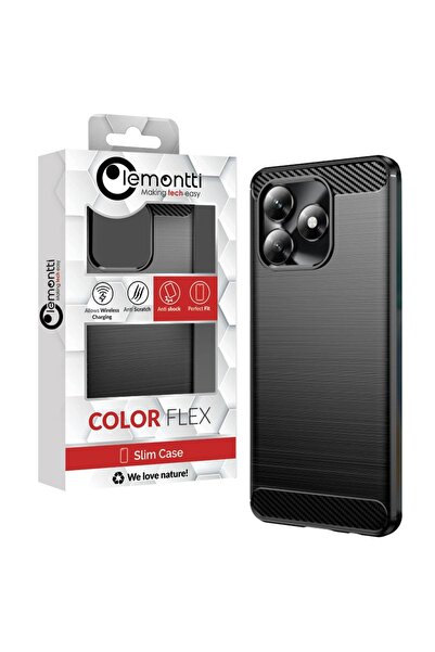 lemontti Husa Carbon Case Flexible Honor X5c Plus Negru