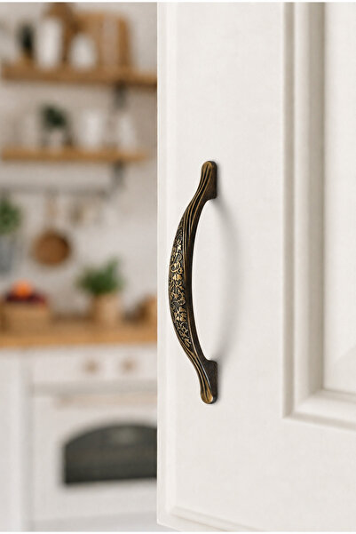 BERFİNO 826/96/08 Mâner decorativ antic galben pentru sertar de dulap – Dista...