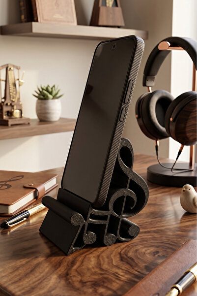 KLYNTO Telefon Tutucu - Müzik Temalı Sol Anahtarı Tasarımlı Telefon Tutucu Ma...