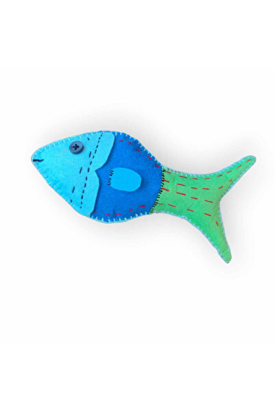 Lucille Craftshop Jucărie din pâslă - pește multicolor