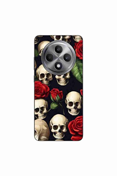 OEM Husa compatibila cu Oppo Reno12 FS Silicon Gel Tpu Model Skulls and Roses