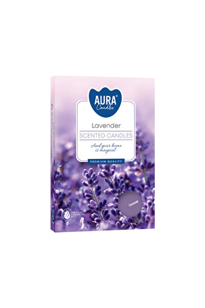 AURA Lumanari Parfumate Aura, Parfum de Lavanda, 6 bucati