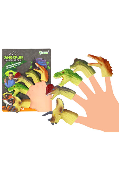 LeanToys Jucării de degete Dinozauri 5el