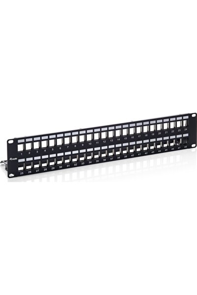 EQUIP 19" Patchpanel 48xKeystones FTP 2U LSA/110 RAL9005