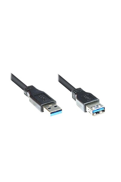 Good Connections USB3.0 Kabel A-St.-A-Bu. schwarz 1m