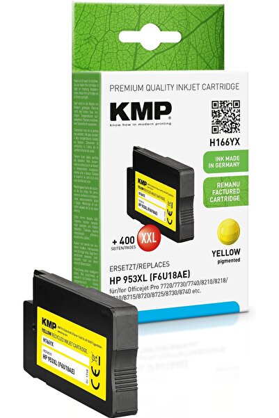 KMP Cartuș HP 953XL (F6U18AE) galben 2000 pagini, cu cip hibrid, reîncărcat