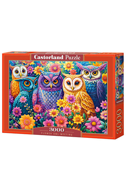 Castorland Puzzle 3000 Întâlnirea Bufniței Florale CASTOR
