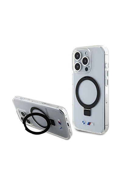 BMW BMHMP15LURST iPhone 15 Pro 6.1" prze≈∫roczysty/clear hardcase Ring Stand ...