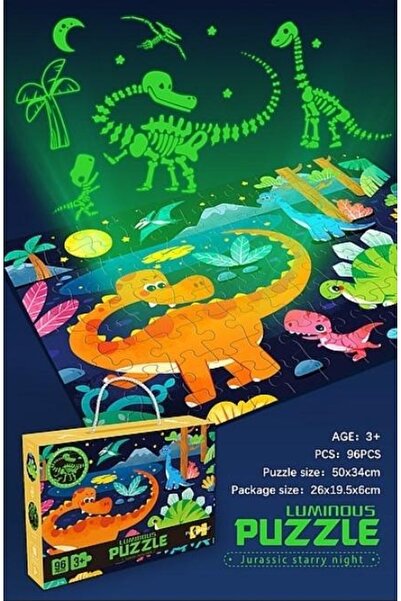 adar Puzzle 96 dinozauri în întuneric