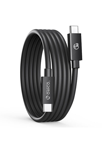 Orico Cablu Thunderbolt 5 USB-C 80Gbps, 240W, 8K@60Hz, 1,5m, negru