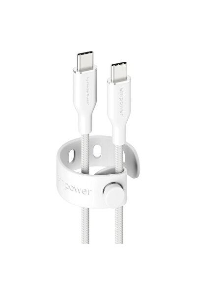 Panzer Glass PanzerGlass cablu USB-C la USB-C de 60W USB 2.0, 2M, alb