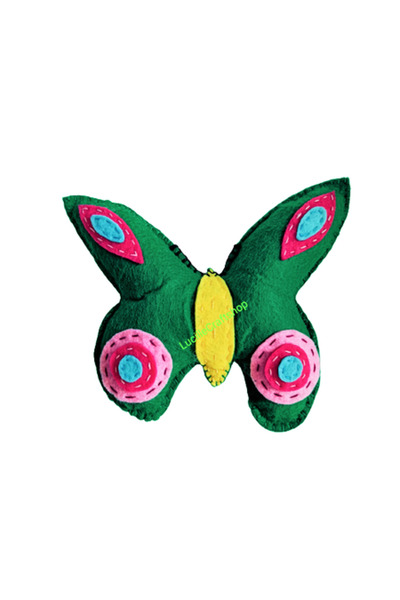 Lucille Craftshop Jucărie din pâslă, fluture, 14 cm
