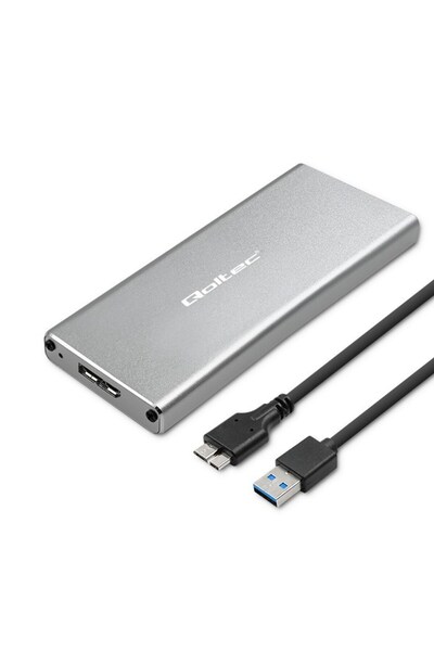 Qoltec Carcasă/Cutie pentru disc M.2 SSD |   SATA |   NGFF |   USB 3.0 |   Su...