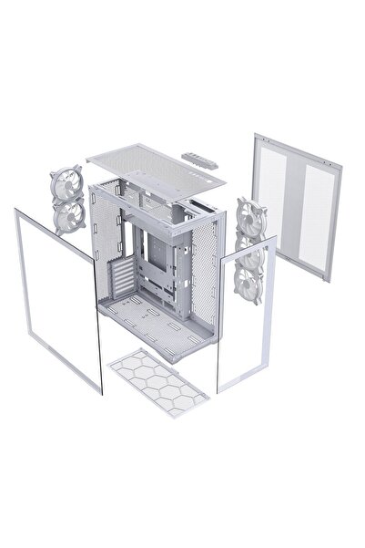 Modecom Obudowa Volcano Space XL ARGB Full Tower 5F bia≈Ça