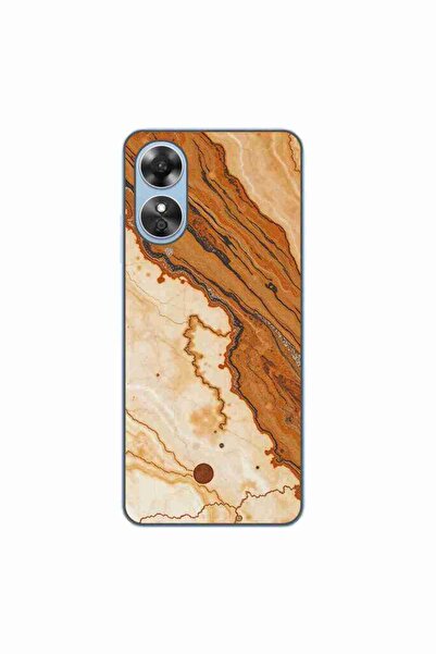 OEM Husa compatibila cu Oppo A17 Silicon Gel Tpu Model Caramel Marble Dream