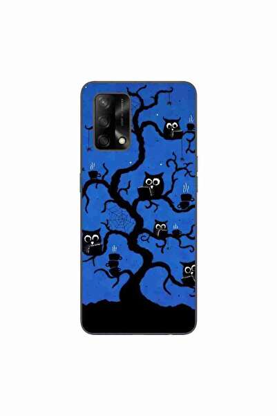 OEM Husa compatibila cu Oppo A74 4G Silicon Gel Tpu Model Halloween Tree Owls