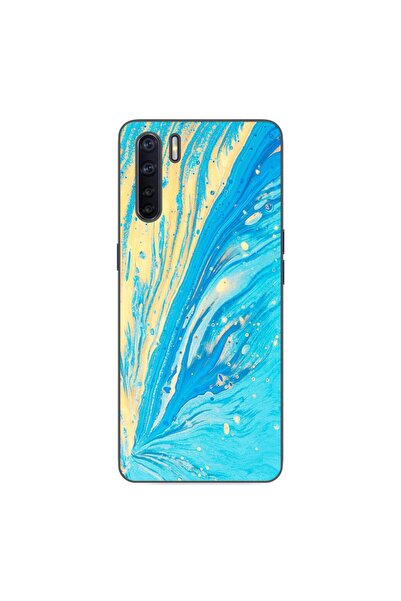 OEM Калъф, съвместим с Oppo A91, силиконов гел TPU модел Aqua Bloom