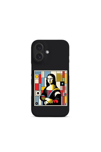 KaffCase غطاء هاتف بتصميم لوحة الموناليزا متوافق مع آيفون 16