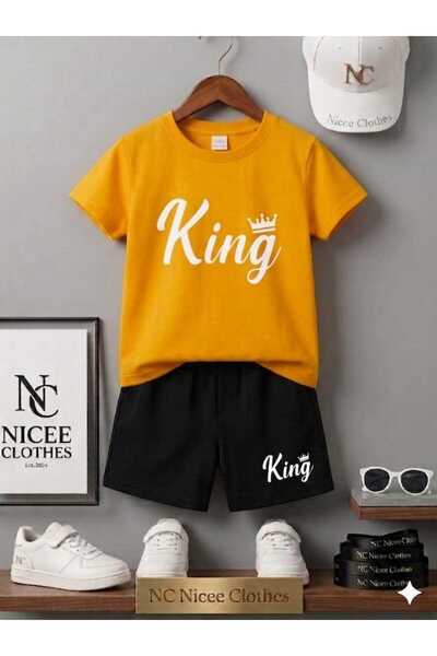 NC Nicee Clothes ΚΑΛΟΚΑΙΡΙΝΟ ΠΑΙΔΙΚΟ ΜΠΛΟΥΖΑΚΙ ΚΑΙ ΣΟΡΤΣ UNISEX (ΛΕΥΚΗ ΕΚΤΥΠΩ...