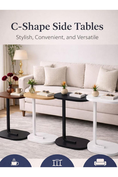 Generic These Are Modern C-Shaped Side Tables, Available in Multiple Colors, ...