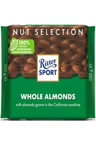 Ritter Sport لوز كامل 100 جرام × 12