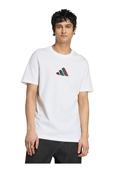 adidas Kb9505 Ita Etrsc g t White Crew Neck Fit Printed Men's T-Shirt