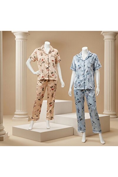 Beshara Fashions طقم بجامة مشجر قطعتين فخامة ونعومة ومرونة تلائم راحتك