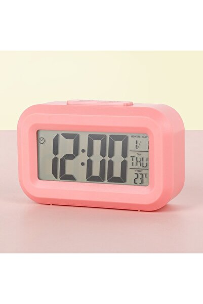 Choice4 pink LED Digital Alarm Clock Mini Electronic Alarm Screen Desktop Tab...