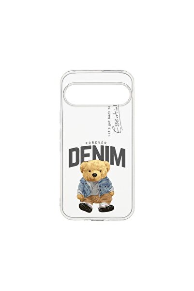 bestcase ¬Æ Husa Clear Silicon 2MM, Compatibila Cu Google Pixel 9 Pro, Denim ...