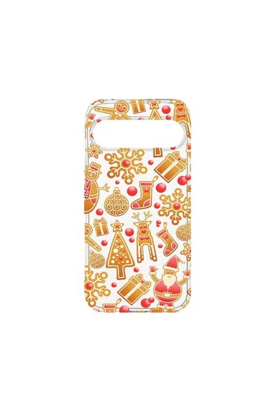 bestcase ¬Æ Husa Clear Silicon 2MM, Compatibila Cu Google Pixel 9 Pro, Xmas, ...