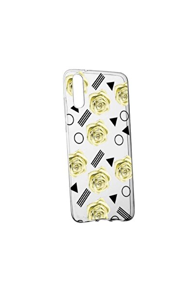 bestcase Силиконов калъф, Прозрачен, Тънък, Жълта роза, 137, Huawei P20