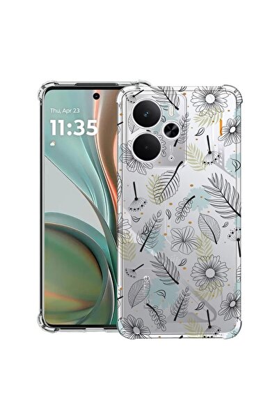 bestcase Αντικραδασμική Θήκη Συμβατή με Poco M7 Pro 5G, με Σχέδιο Λουλουδιών,...