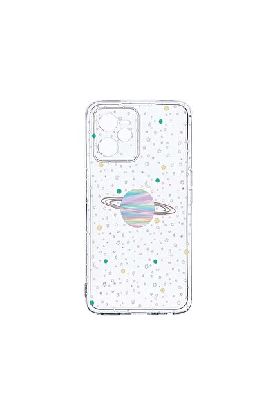 bestcase Διαφανής Θήκη Σιλικόνης 2MM, Συμβατή με Realme C35, Σχέδιο Σύμπαν, Π...