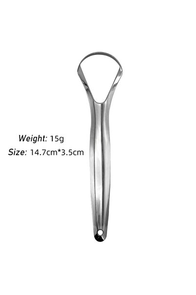 Choice3 Style-02 Tongue Scraper Stainless Steel Tongue Scrapers Portable Tong...