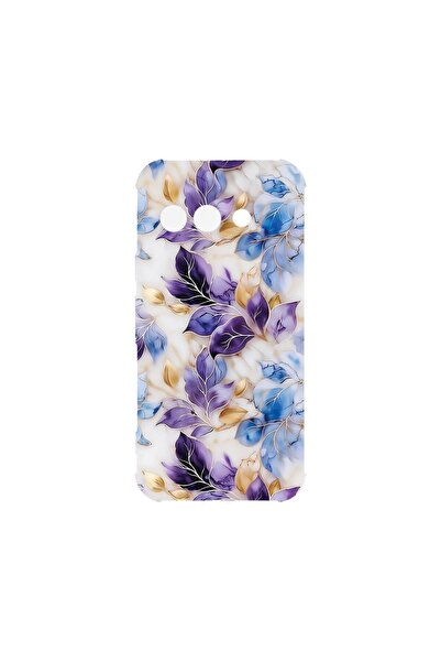 bestcase Противоударен калъф, съвместим с Google Pixel 9a, Флорален - Естетич...