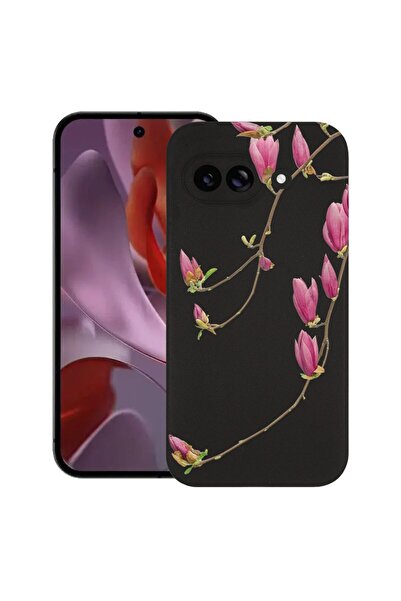 bestcase Ултра тънък TPU калъф, съвместим с Google Pixel 9a, Флорален - Миним...