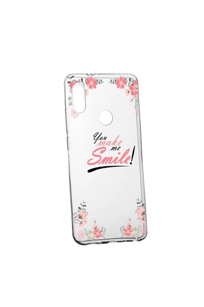 bestcase Husa Silicon, Transparent, Slim, You Make Me Smile, Huawei P20 Lite