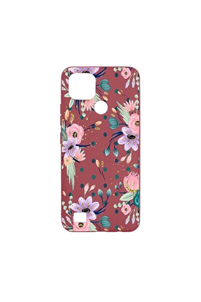 bestcase Θήκη σιλικόνης, Συμβατή με Realme C21, Συλλογή Λουλούδια, ανθεκτική ...