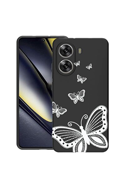 bestcase ¬Æ Husa pentru Poco X7 Pro 5G, Butterfly, Slim Silicon 0.8MM, Antiso...