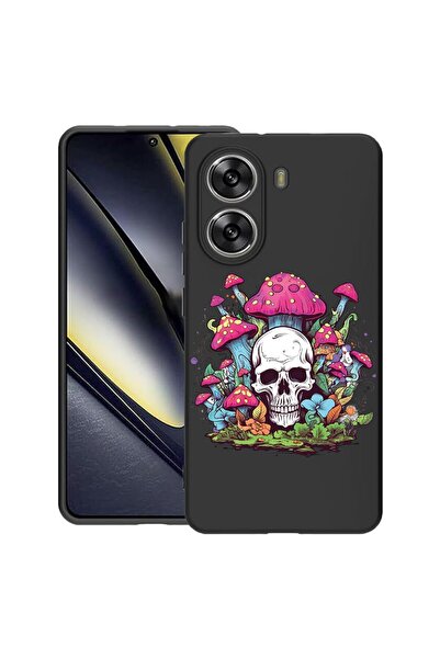 bestcase Husă pentru Poco X7 Pro 5G, Culori de vis - Craniu și ciuperci, Sili...