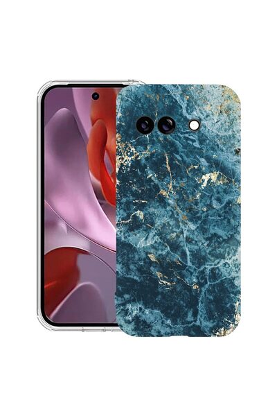 bestcase Husă Antișoc 1.5mm Compatibilă cu Google Pixel 10a, cu Design Marmur...