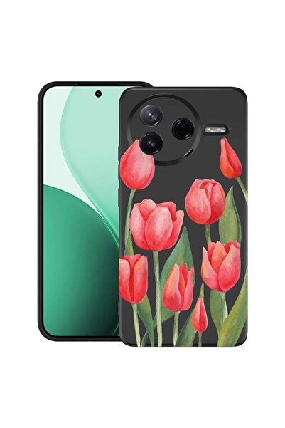 bestcase ¬Æ Husa TPU Ultra Slim Compatibil cu Poco F7 Pro, cu Design Red Tuli...