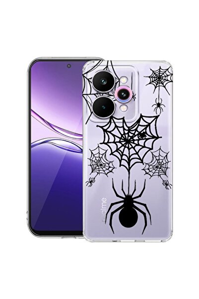 bestcase ¬Æ Husa Clear Slim Silicon Compatibila cu Realme 15 / 15 Pro, Spider...