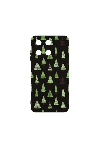 bestcase Премиум силиконов калъф, съвместим с Realme 11 4G, с форми на коледн...