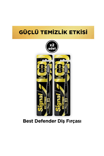 Signal Best Defender Yumuşak Diş Fırçası Güçlü Temizlik Etkisi Fifa x2
