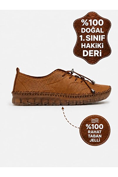 DeriWorld Genuine Leather Women's Shoes Comfortable Breathable Gel Sole Daily...