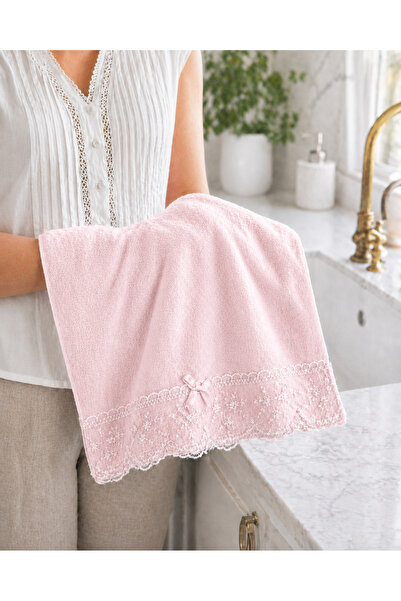 Bella Home Velvet Lace Kitchen Towels (4 Pieces) |   30X50 cm |   Soft Textur...