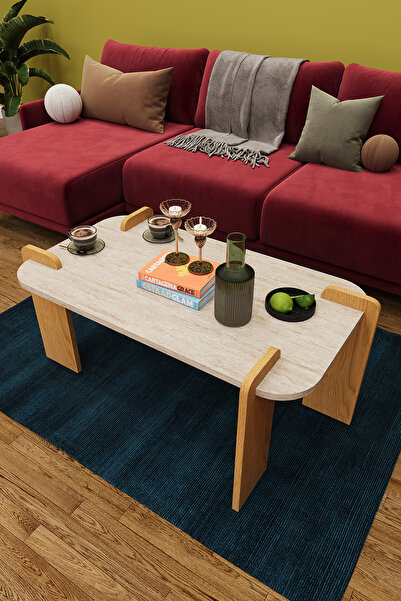 asratrend Modern Orta Sehpa %100 MDF Dekoratif Çok Amaçlı Orta Zigon Sehpa OS04