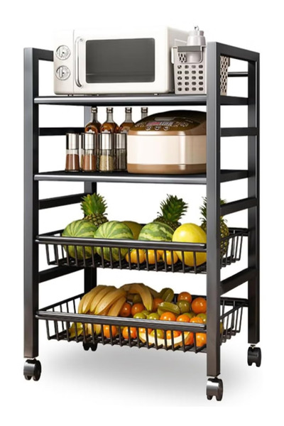 GGEROU Vegetable Storage Rack Multi-functional Storage Organizer Shelves Mova...