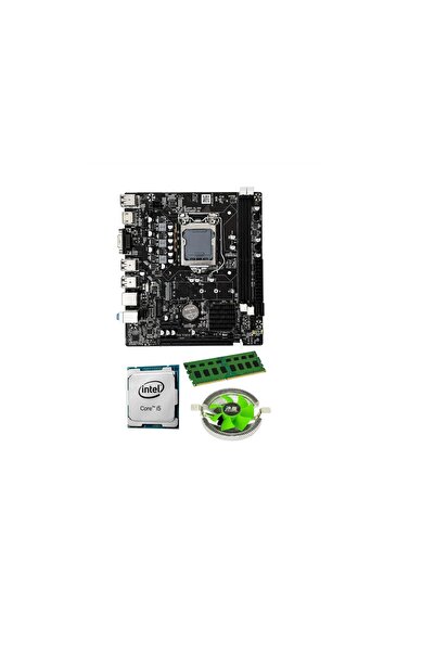 Midcom J-TECH i5 2300 | 8GB RAM | FAN | H61 | Bundle Anakart Komple Set H61.8GB